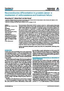 Neuroendocrine differentiation in prostate cancer: a ... - Frontiers