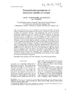 Neuroendocrine mechanisms of