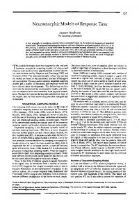 Neuromorphic models of response time