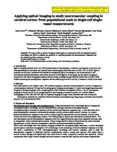 Neurovascular coupling in health and disease: from ... - David Kleinfeld