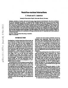 Neutrino-nucleus interactions