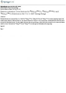 Neutron Activation Cross Sections for 60Ni(n,p ...