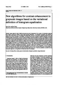 New algorithms for contrast enhancement in ... - Semantic Scholar