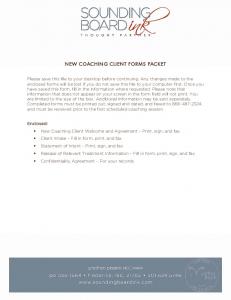 NEW COACHING CLIENT FORMS PACKET - Showit