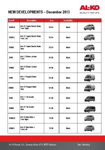 New Developments - December 2013 - AL-KO