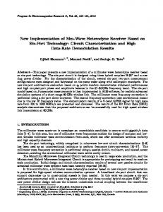 New Implementation of Mm-Wave Heterodyne Receiver Based on Six ...