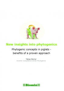 New insights into phytogenics