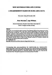 new keynesian phillips curves: a reassessment ... - Banque de France