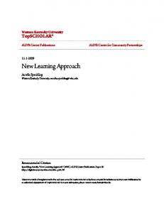 New Learning Approach