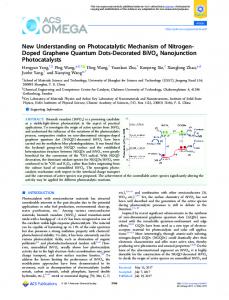 New Understanding on Photocatalytic Mechanism ... - ACS Publications