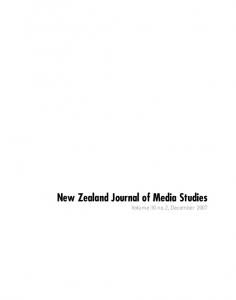 New Zealand Journal of Media Studies