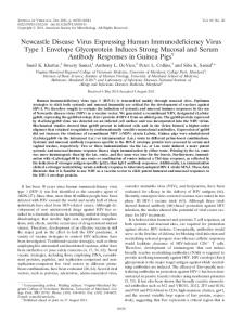 Newcastle Disease Virus Expressing Human ... - Journal of Virology