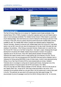 Newera car specs - Nissan 350Z Twin Turbo Fast & Furious -Tokyo ...