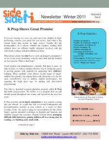 Newsletter Winter 2011