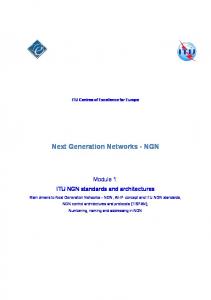 Next Generation Networks - NGN