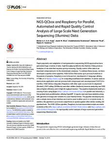 NGS-QCbox and Raspberry for Parallel