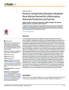 Nicotinic Acetylcholine Receptors Modulate Bone