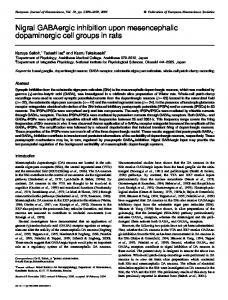 Nigral GABAergic inhibition upon ... - Wiley Online Library