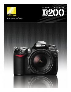 Nikon D200 Brochure