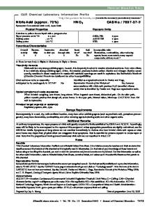 Nitric Acid - American Chemical Society