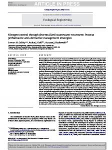 Nitrogen control through decentralized wastewater treatment: Process ...