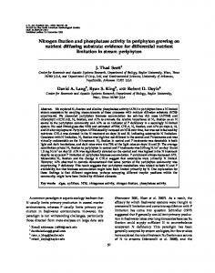 Nitrogen fixation and phosphatase activity in ... - Semantic Scholar