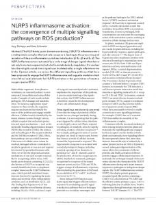 NLRP3 inflammasome activation - Nature