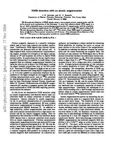 NMR detection with an atomic magnetometer