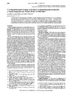 N,N-Dimethylformamide Exchange on Hexakis(N,N ...