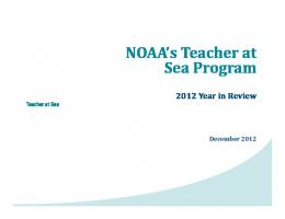 NOAA's Teacher at Sea Program