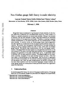 Non-Abelian gauge field theory in scale relativity