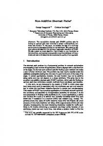 Non-Additive Shortest Paths - CEID