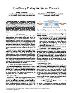 Non-Binary Coding for Vector Channels