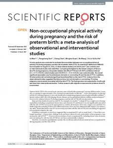 Non-occupational physical activity during