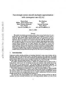 Non-strongly-convex smooth stochastic approximation with ...