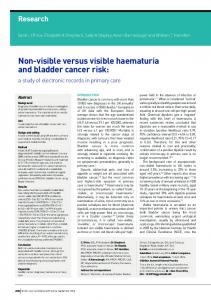 Non-visible versus visible haematuria and bladder ... - Semantic Scholar