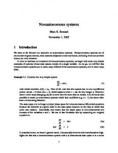 Nonautonomous systems