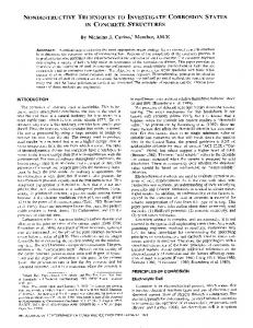 nondestructive techniques to investigate corrosion status