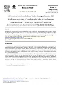 Nondestructive Testing of Metal Parts by Using ... - Science Direct