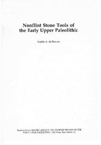 Nonflint Stone Tools of