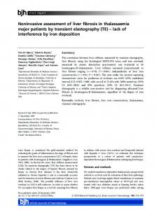 Noninvasive assessment of liver fibrosis in