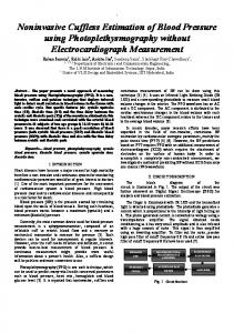 Noninvasive Cuffless Estimation of Blood Pressure ... - Semantic Scholar