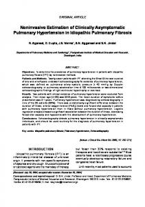 Noninvasive Estimation of Clinically Asymptomatic ... - medIND