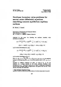 Nonlinear boundary value problems for second order