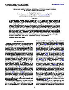 nonlinear force-free magnetic field fitting to coronal loops ... - IOPscience