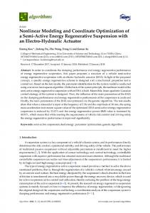 Nonlinear Modeling and Coordinate Optimization of a Semi ... - MDPI