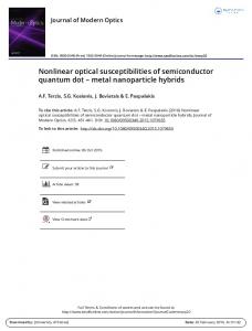 Nonlinear optical susceptibilities of semiconductor