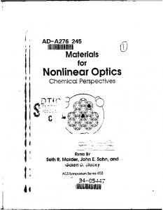 Nonlinear Optics