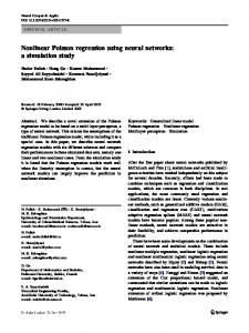 Nonlinear Poisson regression using neural networks ...