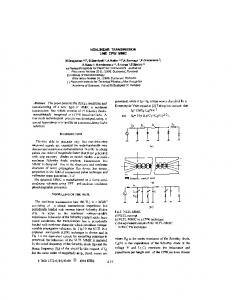 Nonlinear transmission line CPW MMIC